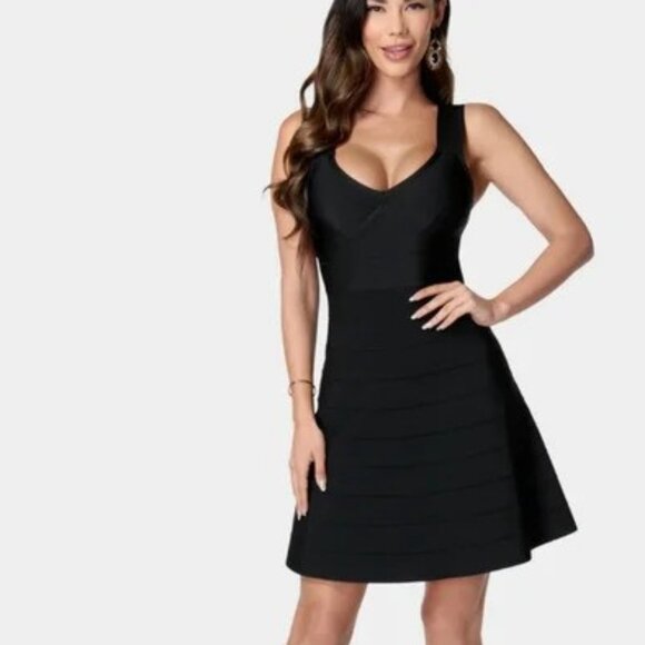 NEW Bebe Bandage Dress XXS - Picture 1 of 5